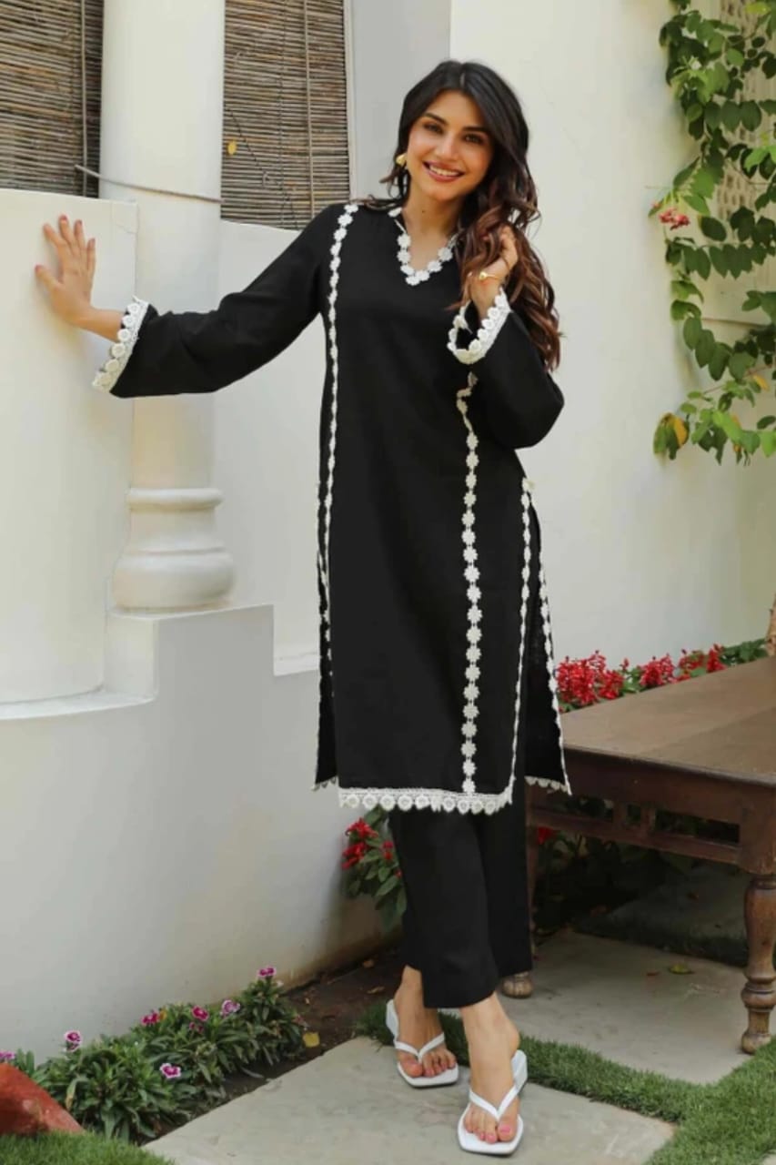 women cotton kurta set - Image 5
