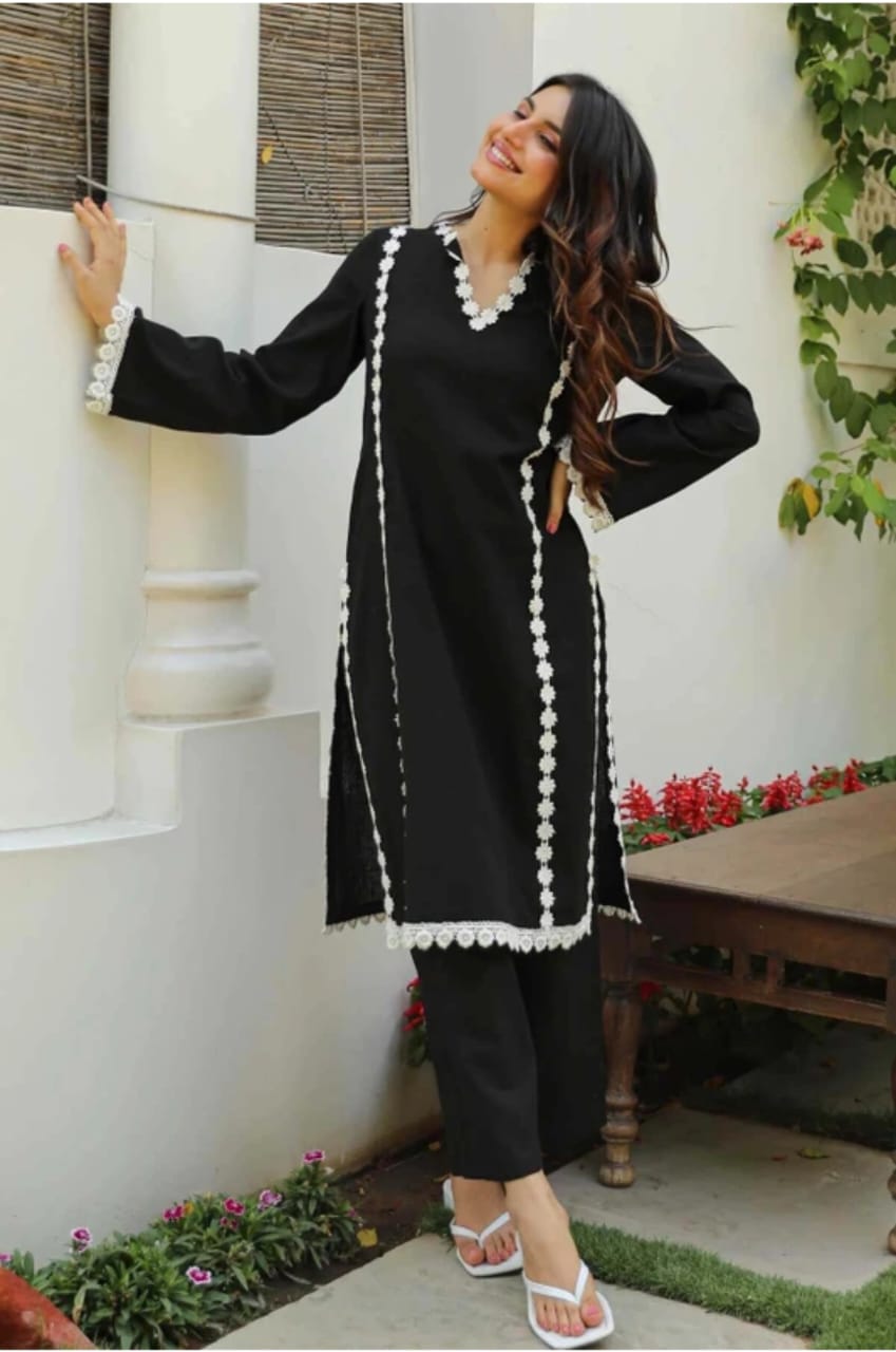 women cotton kurta set