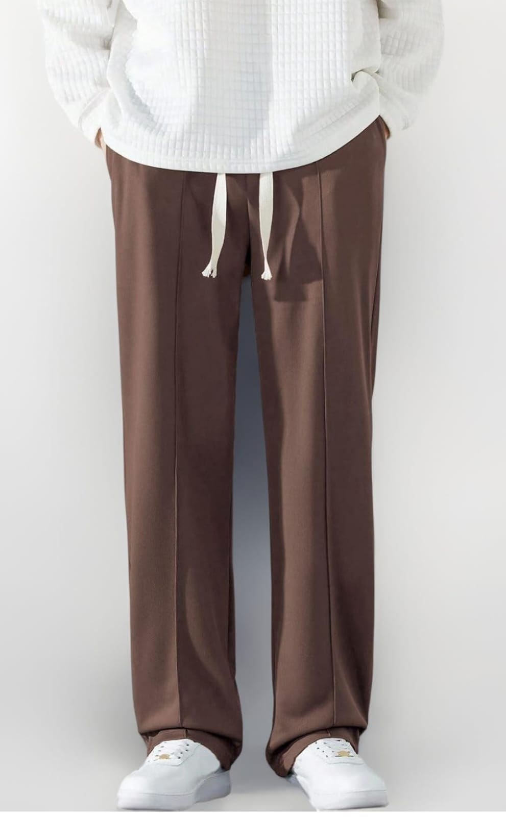 Men’s Relaxed Fit Brown Trousers