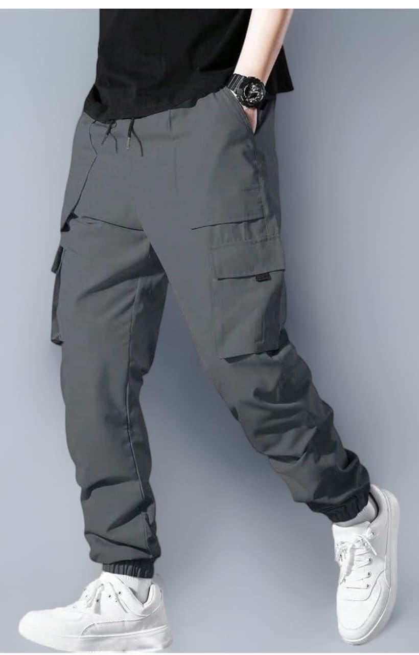 Men’s Grey Cargo Pants - Image 5