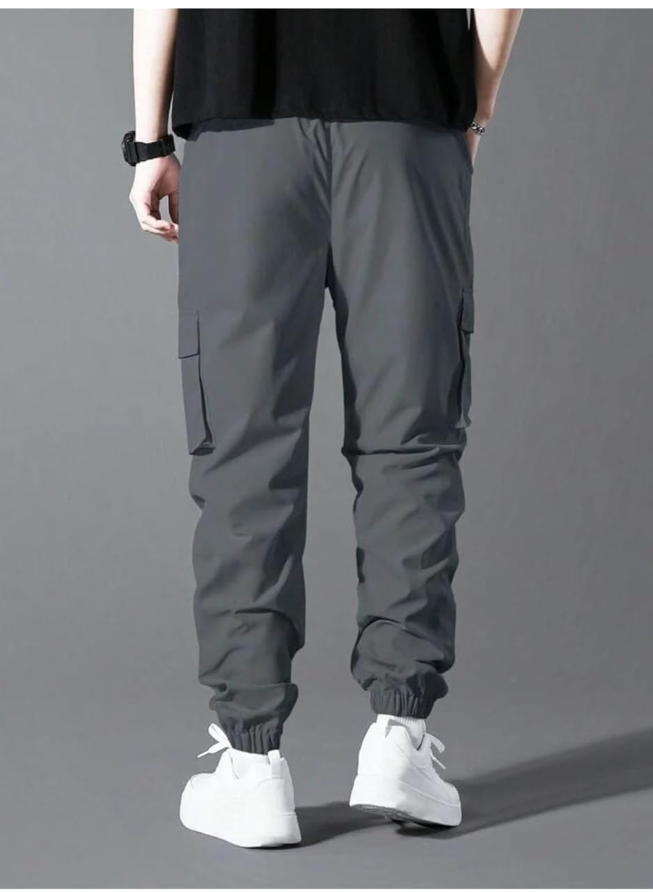 Men’s Grey Cargo Pants - Image 3